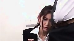 asian babe tired at work